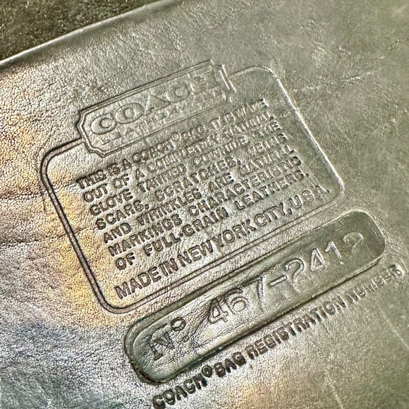 Vintage COACH Purse Leather Slim Satchel Bag New York City Preowned 13x7” - Picture 8 of 8